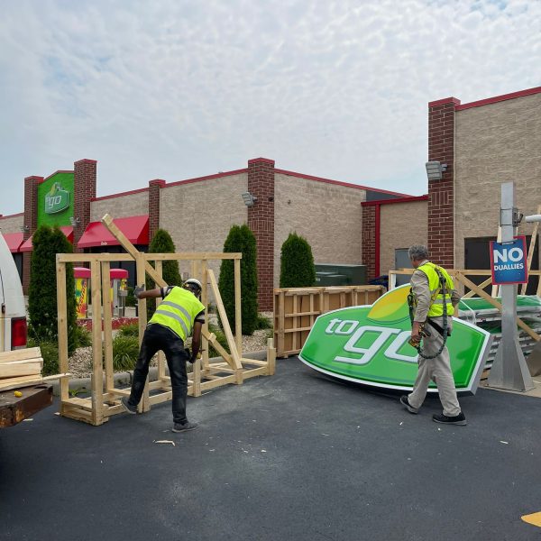 Sign installation